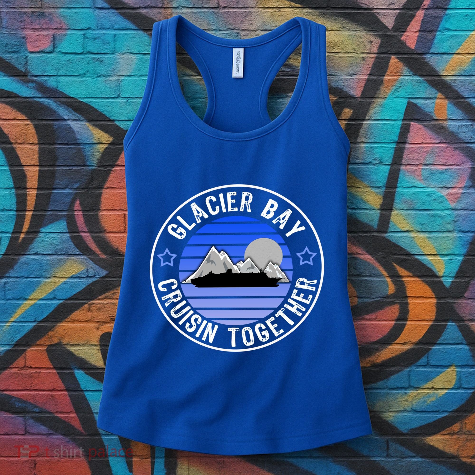 Glacier Bay Alaska Cruisin Together Family Or Group Ship Gift Women's Tank Top