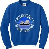 Glacier Bay Alaska Cruisin Together Family Or Group Ship Gift Kids Sweatshirt thumb 0