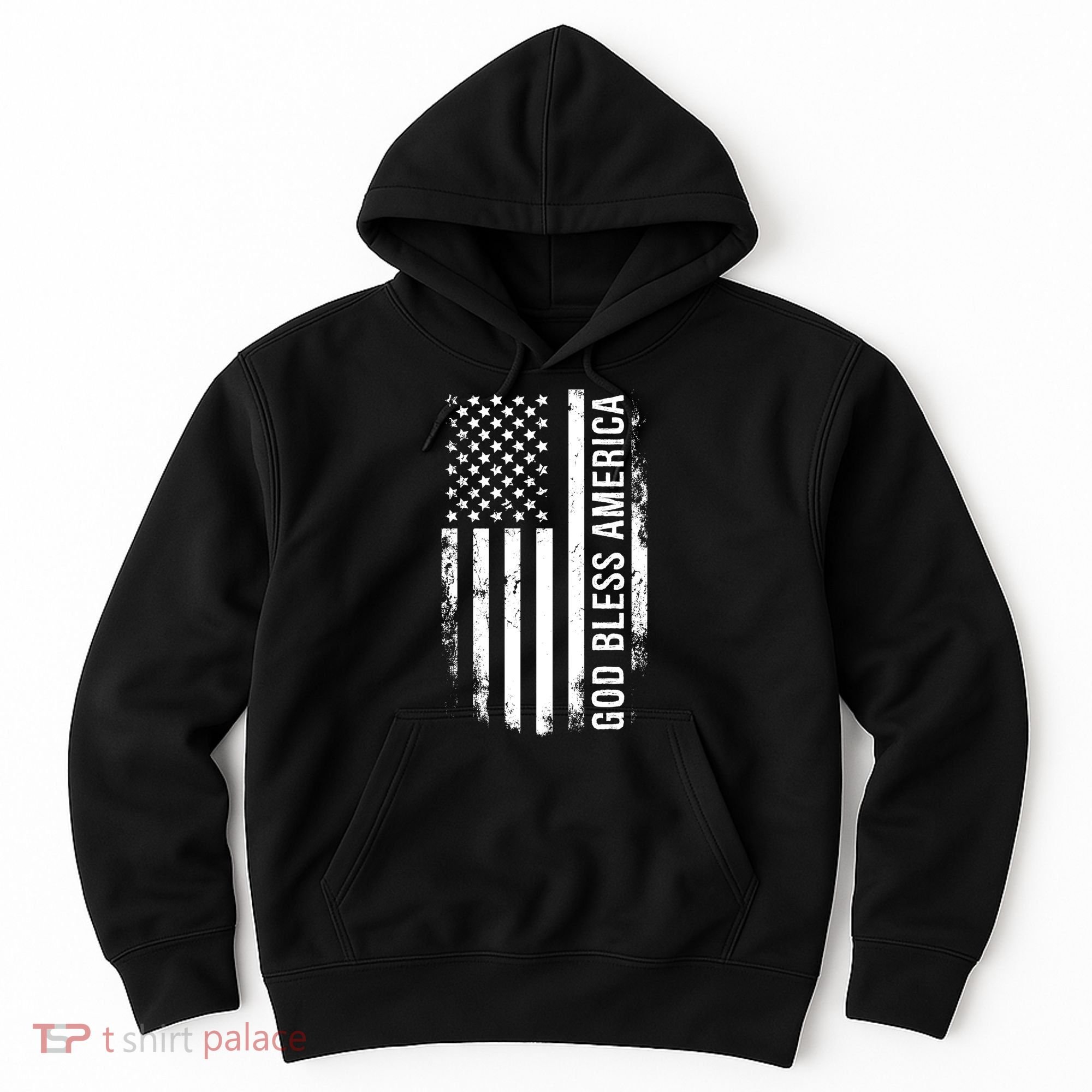 God Bless America Us Flag Cool Gift Hoodie
