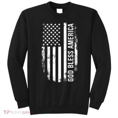 God Bless America Us Flag Cool Gift Sweatshirt