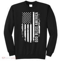 God Bless America Us Flag Cool Gift Sweatshirt thumb 0