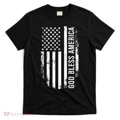 God Bless America Us Flag Cool Gift T-Shirt