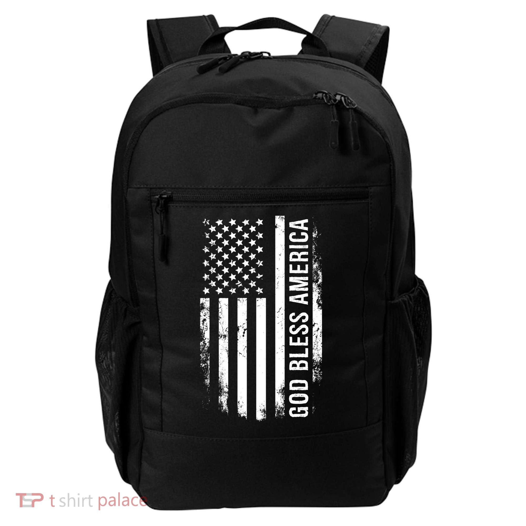 God Bless America Us Flag Cool Gift Backpack