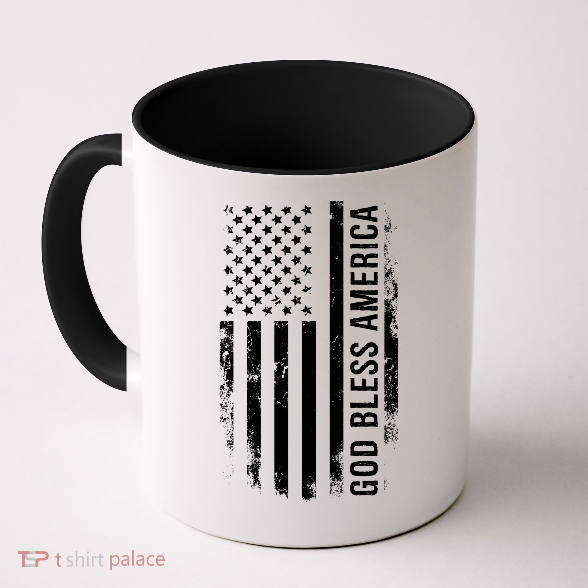 God Bless America Us Flag Cool Gift Coffee Mug