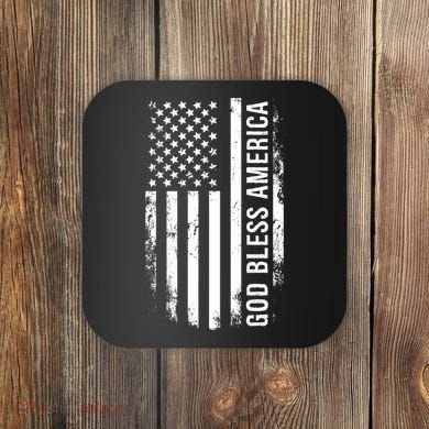God Bless America Us Flag Cool Gift Coaster
