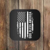 God Bless America Us Flag Cool Gift Coaster thumb 0