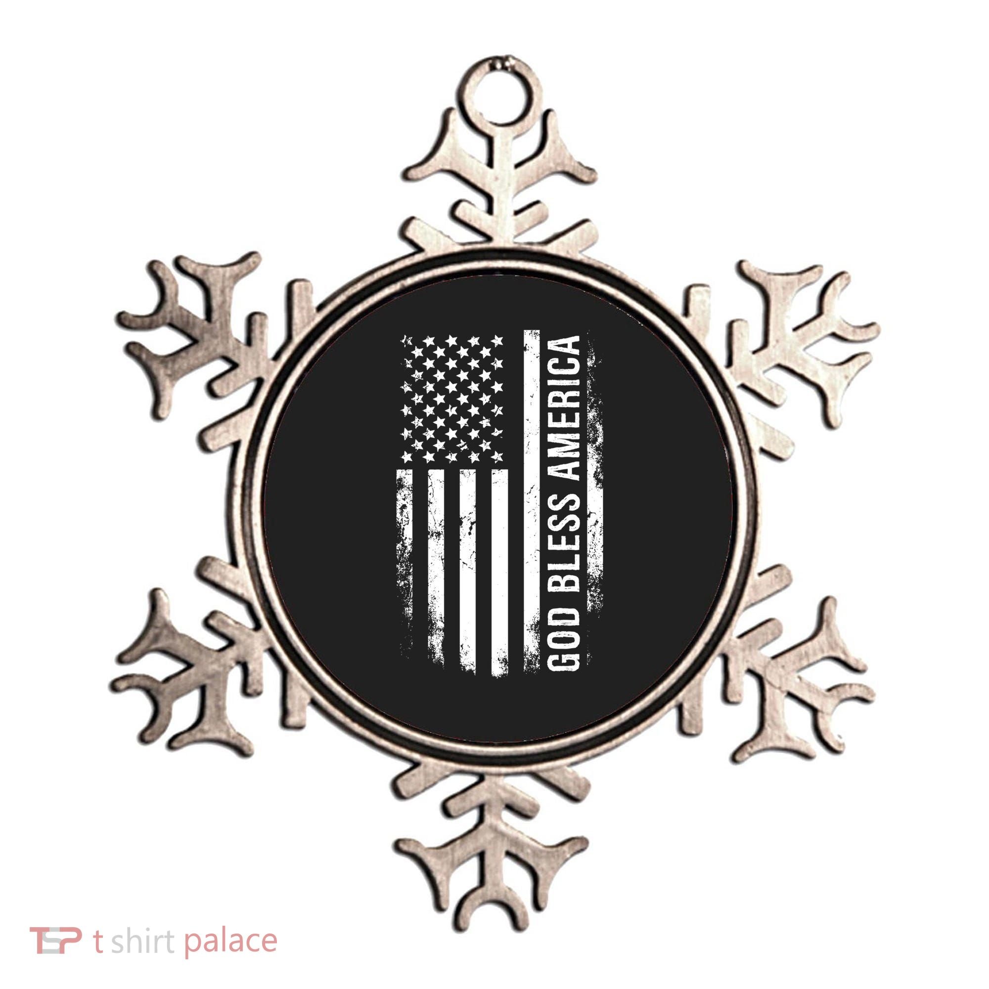 God Bless America Us Flag Cool Gift Ornament