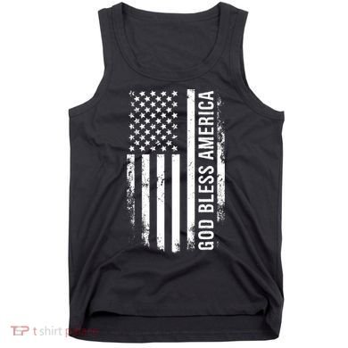God Bless America Us Flag Cool Gift Tank Top