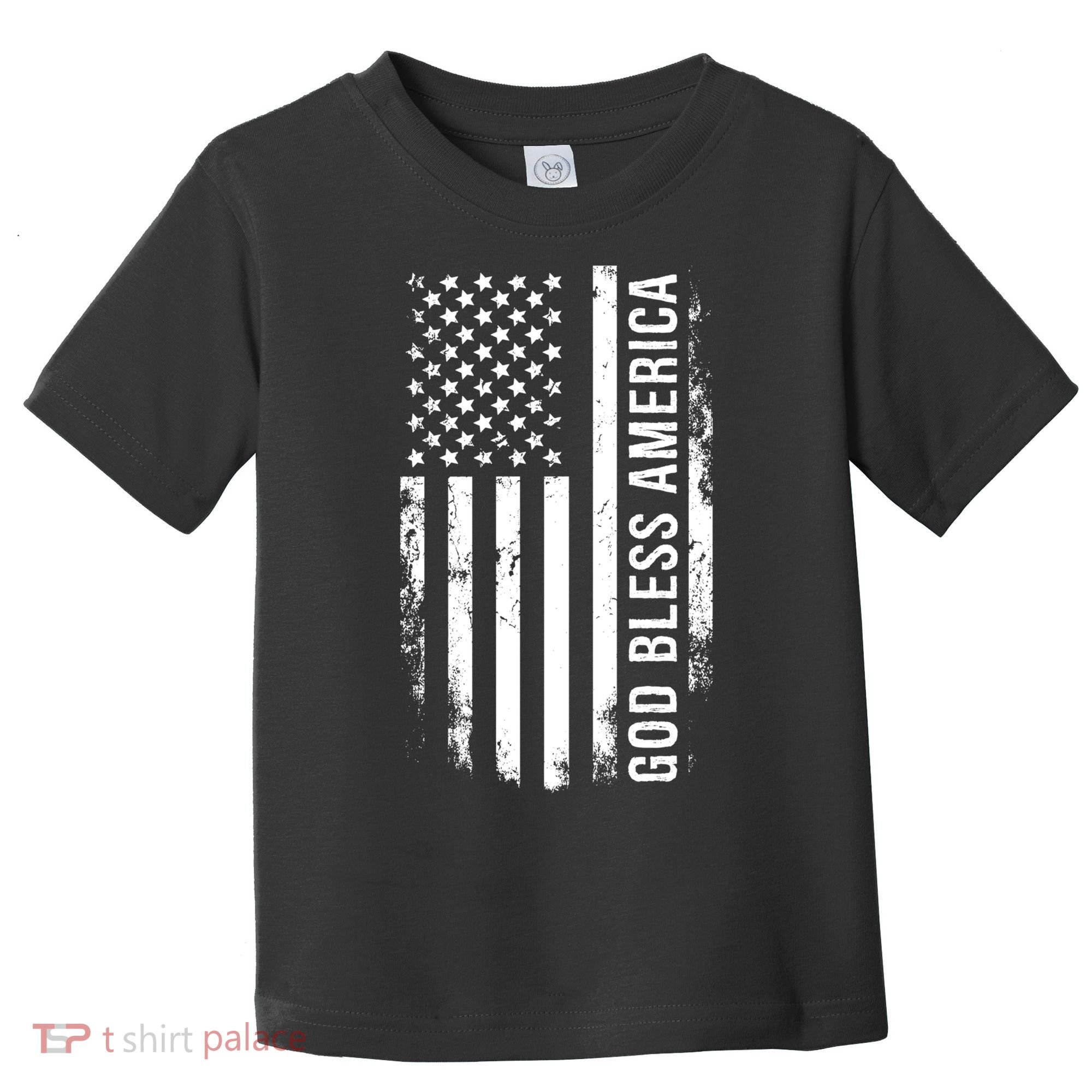 God Bless America Us Flag Cool Gift Toddler T-Shirt