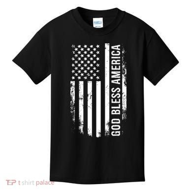 God Bless America Us Flag Cool Gift Kids T-Shirt