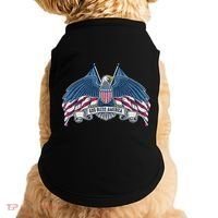 God Bless America Patriotic American Eagle USA Flag Doggie Tank thumb 0