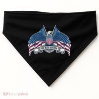 God Bless America Patriotic American Eagle USA Flag USA-Made Doggie Bandana thumb 0