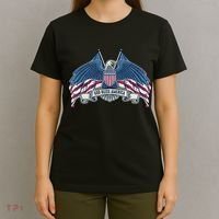 God Bless America Patriotic American Eagle USA Flag T-Shirt thumb 4