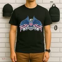 God Bless America Patriotic American Eagle USA Flag T-Shirt thumb 6