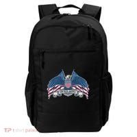 God Bless America Patriotic American Eagle USA Flag Backpack thumb 0