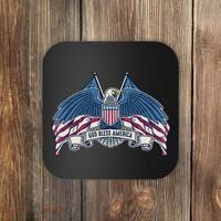 God Bless America Patriotic American Eagle USA Flag Coaster thumb 0