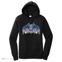 God Bless America Patriotic American Eagle USA Flag Women's Hoodie thumb 0