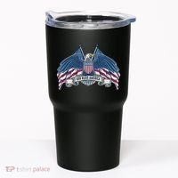 God Bless America Patriotic American Eagle USA Flag Tumbler thumb 0