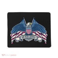 God Bless America Patriotic American Eagle USA Flag Mousepad thumb 0