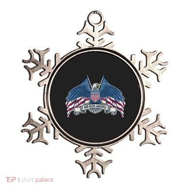 God Bless America Patriotic American Eagle USA Flag Ornament