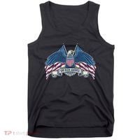 God Bless America Patriotic American Eagle USA Flag Tank Top thumb 0