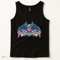 God Bless America Patriotic American Eagle USA Flag Tank Top thumb 2