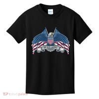 God Bless America Patriotic American Eagle USA Flag Kids T-Shirt thumb 0