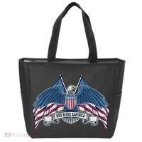 God Bless America Patriotic American Eagle USA Flag Tote Bag thumb 0