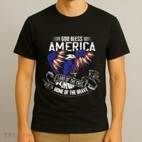 God Bless America Land Of The Free Because Of The Brave T-Shirt thumb 3