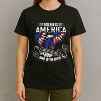 God Bless America Land Of The Free Because Of The Brave T-Shirt thumb 4