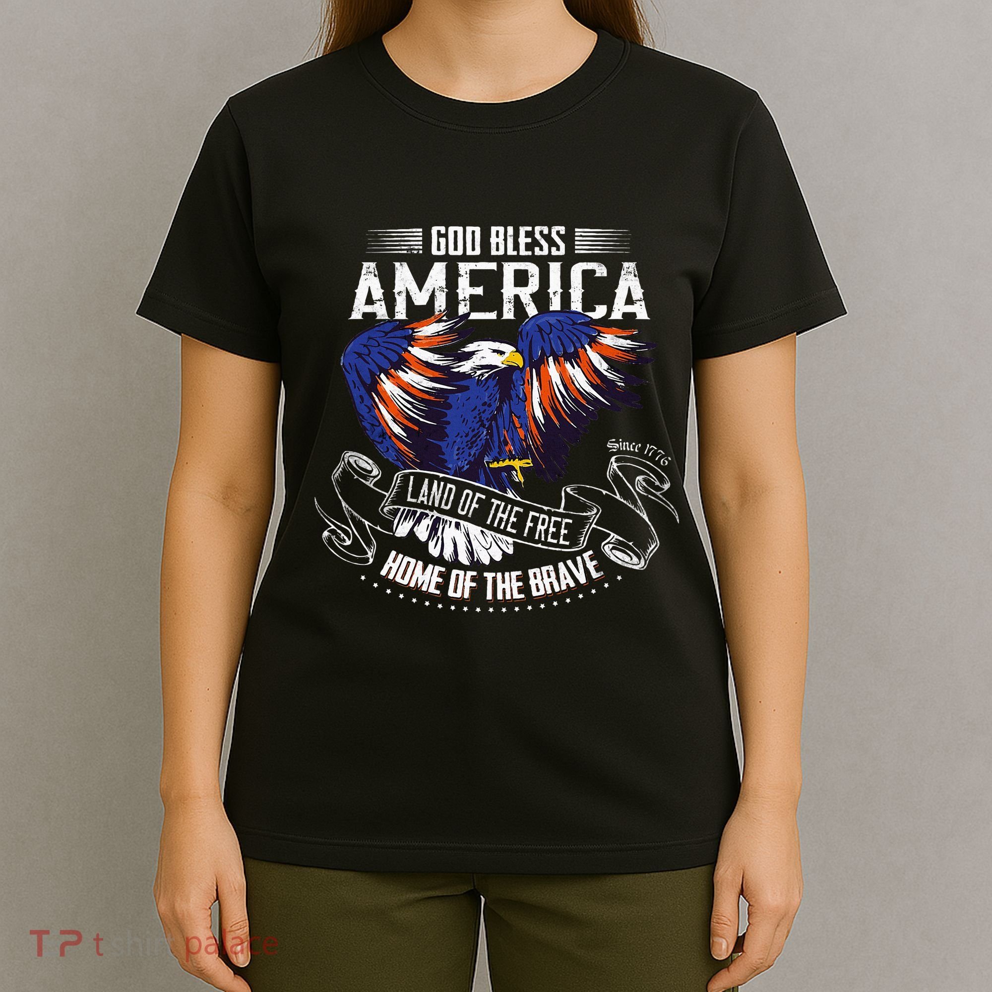 God Bless America Land Of The Free Because Of The Brave T-Shirt