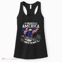 God Bless America Land Of The Free Because Of The Brave Women's Tank Top thumb 0