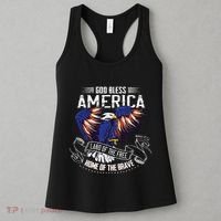 God Bless America Land Of The Free Because Of The Brave Women's Tank Top thumb 3