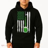 Green Beer American Flag Happy St Patrick's Day Hoodie thumb 2