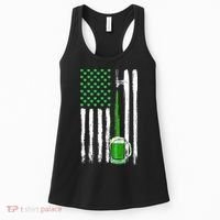Green Beer American Flag Happy St Patrick's Day Women's Tank Top thumb 0