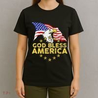 God Bless America Patriotic Bald Eagle United States T-Shirt thumb 4