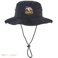 God Bless America Patriotic Bald Eagle United States Bucket Hat thumb 0