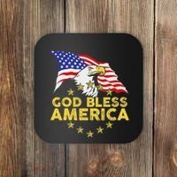 God Bless America Patriotic Bald Eagle United States Coaster thumb 0