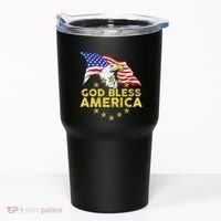 God Bless America Patriotic Bald Eagle United States Tumbler thumb 0
