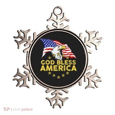 God Bless America Patriotic Bald Eagle United States Ornament