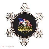 God Bless America Patriotic Bald Eagle United States Ornament thumb 0