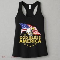 God Bless America Patriotic Bald Eagle United States Women's Tank Top thumb 3