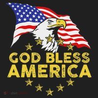God Bless America Patriotic Bald Eagle United States Hat thumb 2