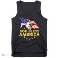 God Bless America Patriotic Bald Eagle United States Tank Top thumb 0