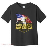 God Bless America Patriotic Bald Eagle United States Toddler T-Shirt thumb 0