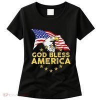God Bless America Patriotic Bald Eagle United States Women's T-Shirt thumb 0