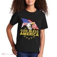 God Bless America Patriotic Bald Eagle United States Kids T-Shirt thumb 2