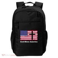 God Bless America Patriotic Flag With Cross Backpack thumb 0
