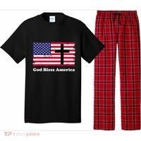 God Bless America Patriotic Flag With Cross Pajama Set thumb 0