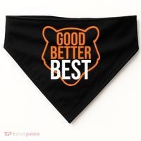 Good Better Best Bear Outline Motivation USA-Made Doggie Bandana thumb 0